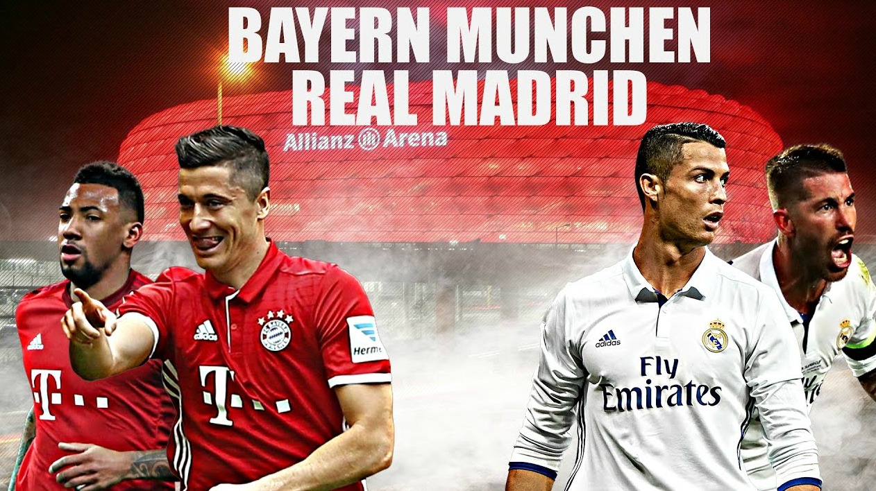 Bayern Munich vs Real Madrid bán kết Cúp C1